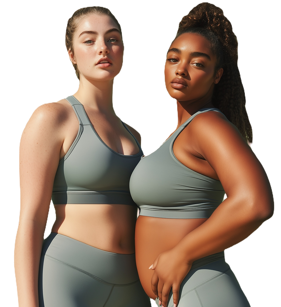 Two women in athletic wear